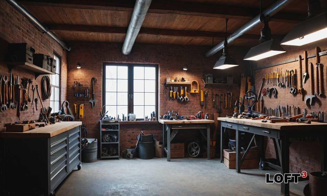 Как организовать хранение инструментов и материалов в условиях Лофт