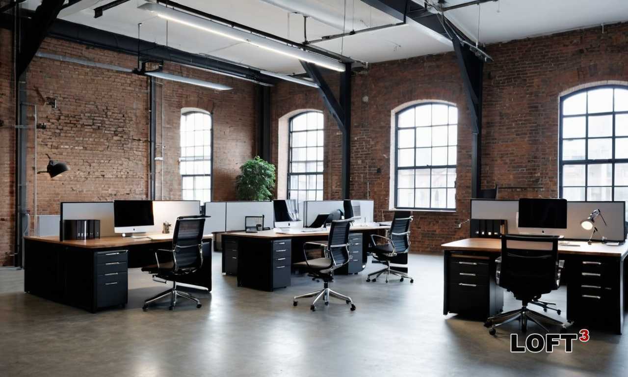 Как оформить кафе Loft с использованием акцентов на кирпичные и бетонные детали