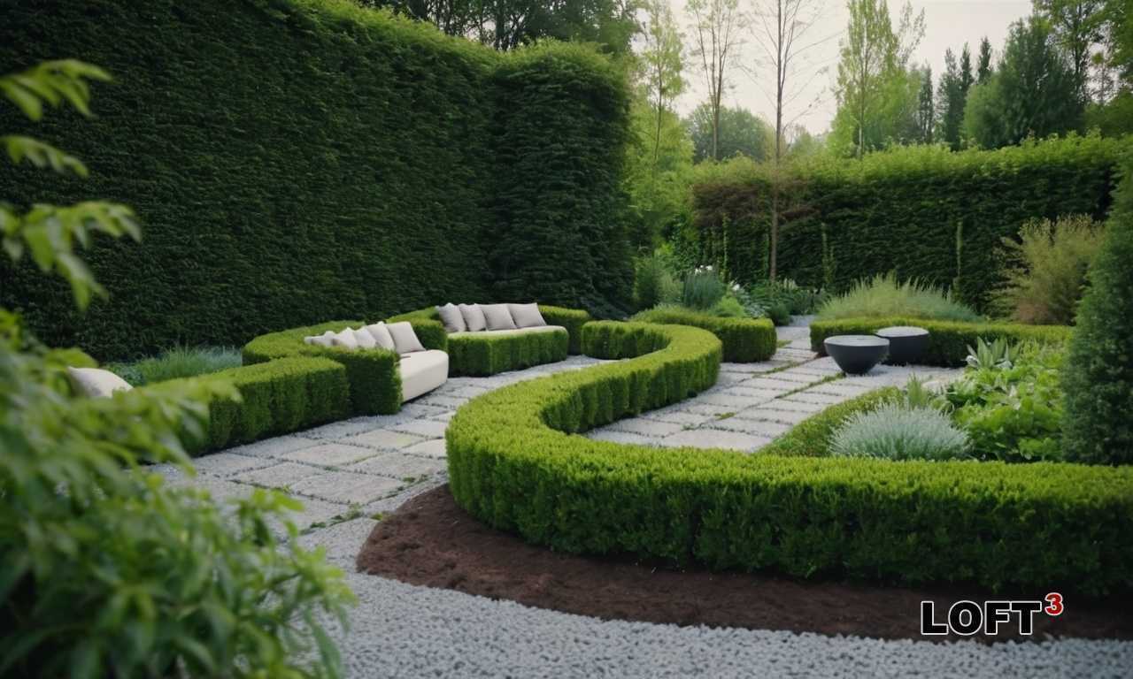 Как сделать двор в стиле Loft с акцентами на индустриальные материалы и растения?