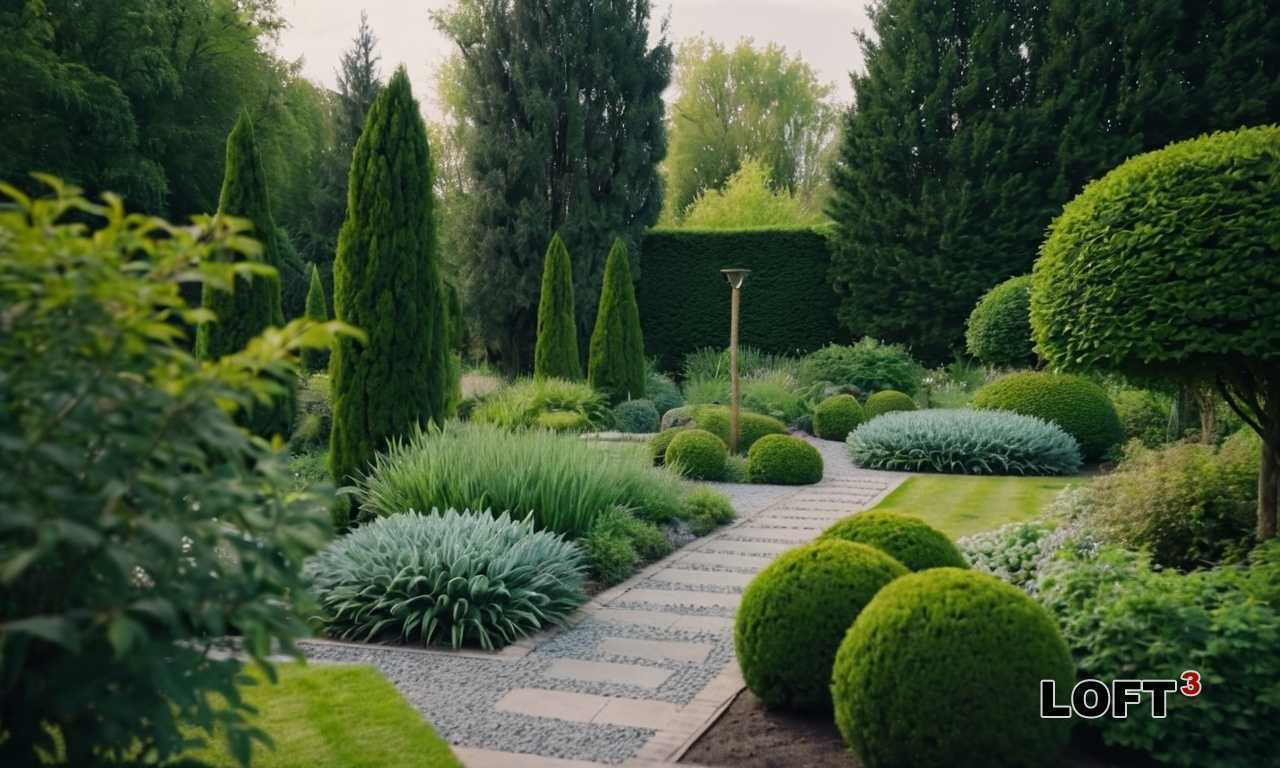 Как сочетать древесину с бетонными элементами в саду Loft?