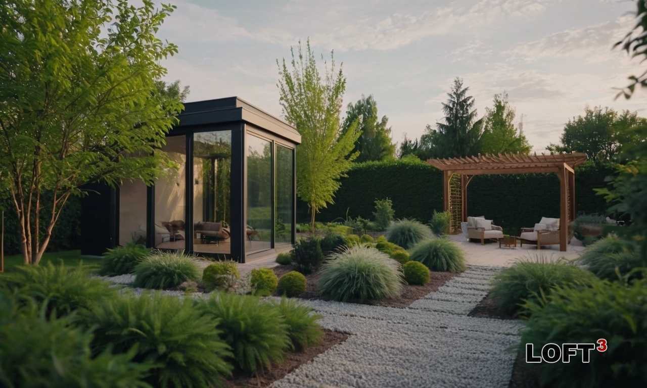 Какая мебель подчеркнёт индустриальный характер террасы?