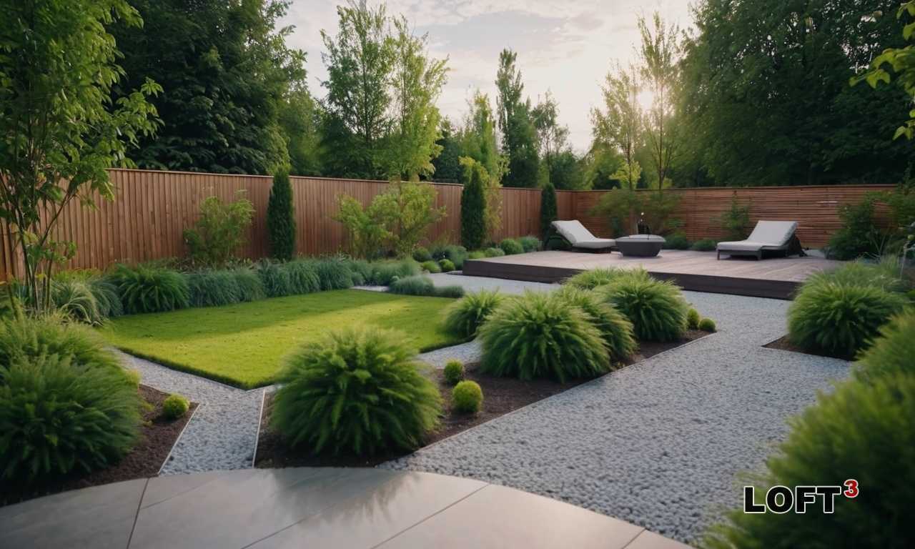 Как использовать бетонные конструкции для создания ограды в саду Loft?