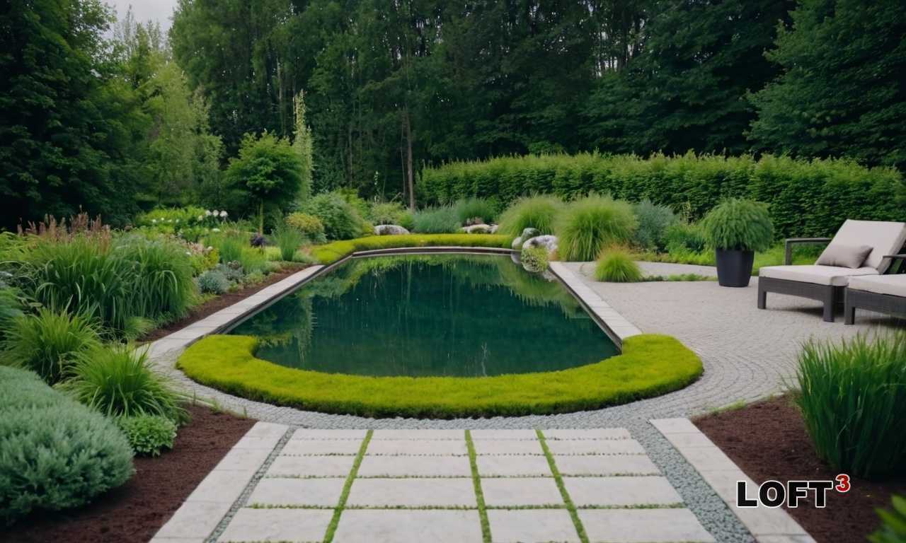 Методы создания гармонии между бетонными скамейками и растениями