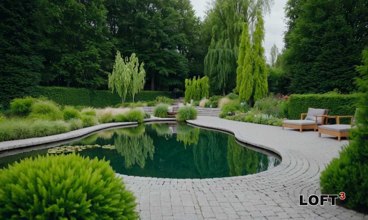 Как добавить стиль Loft в ландшафтный дизайн с помощью стеклянных и металлических конструкций?