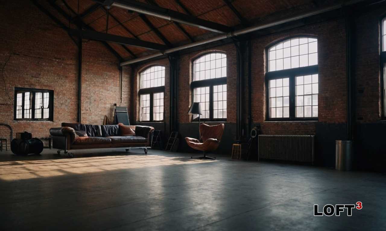 Использование стеллажей и полок для книг в стиле лофт