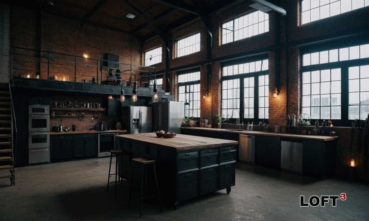 Как ретро-освещение помогает выделить архитектурные особенности лофта