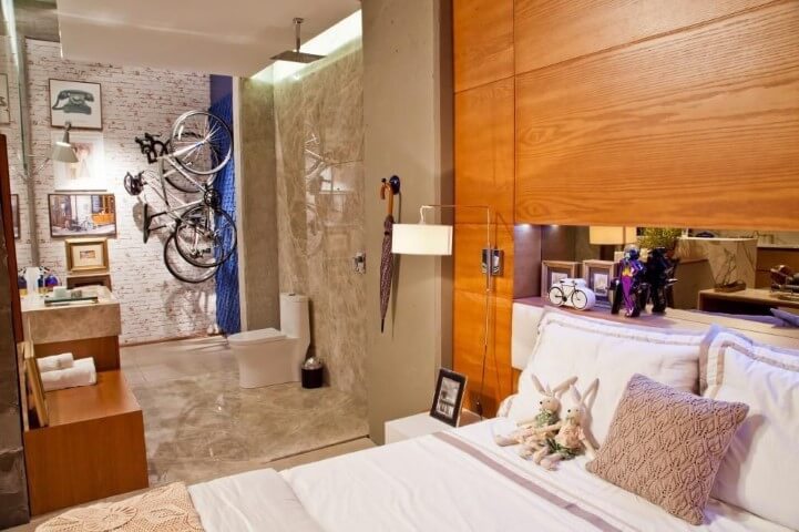 44. Спальня с ванной комнатой. Фото: Рико Мендонса