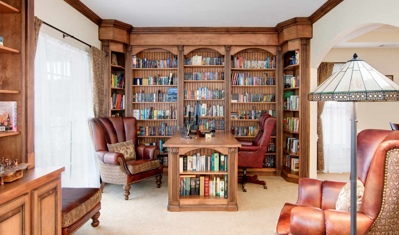 Домашняя библиотека - это не только элемент дизайна, но и бесконечный источник знаний