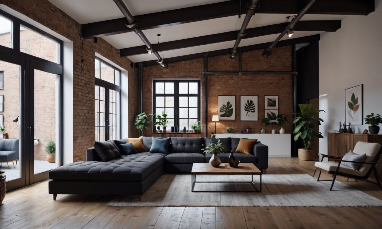 Как сделать Лофт-интерьер гостиной уютным и стильным