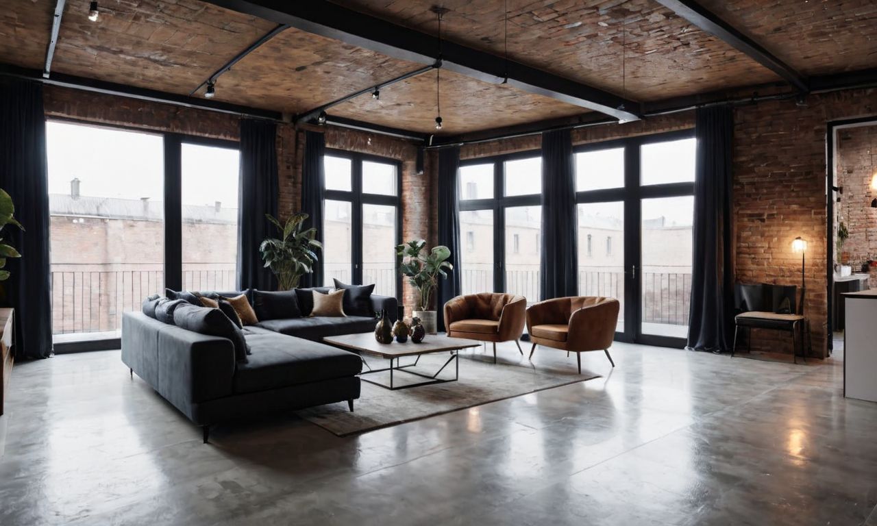 Высокие потолки и большие окна