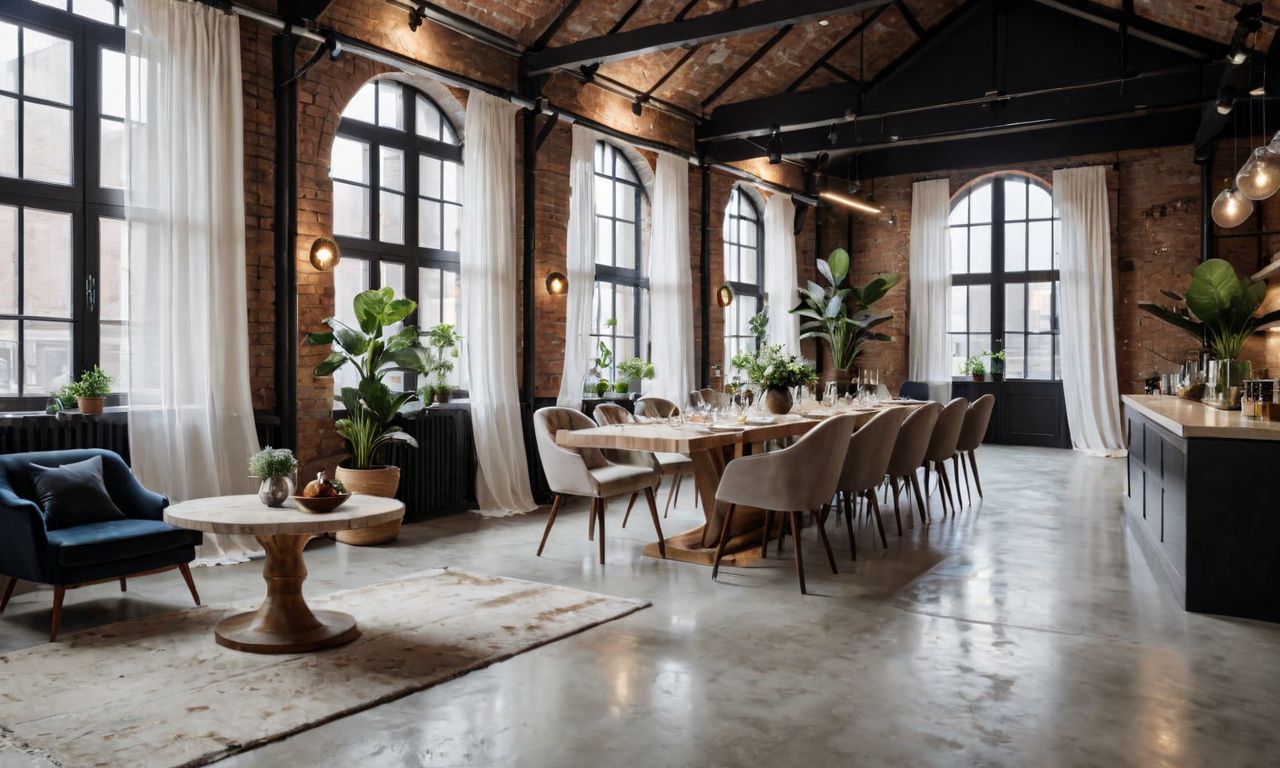 Дизайн интерьера Лофт для ресторана или кафе