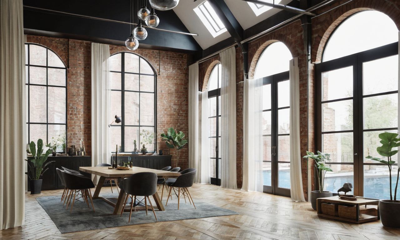 Использование дерева в стиле Лофт: добавление теплоты и уюта