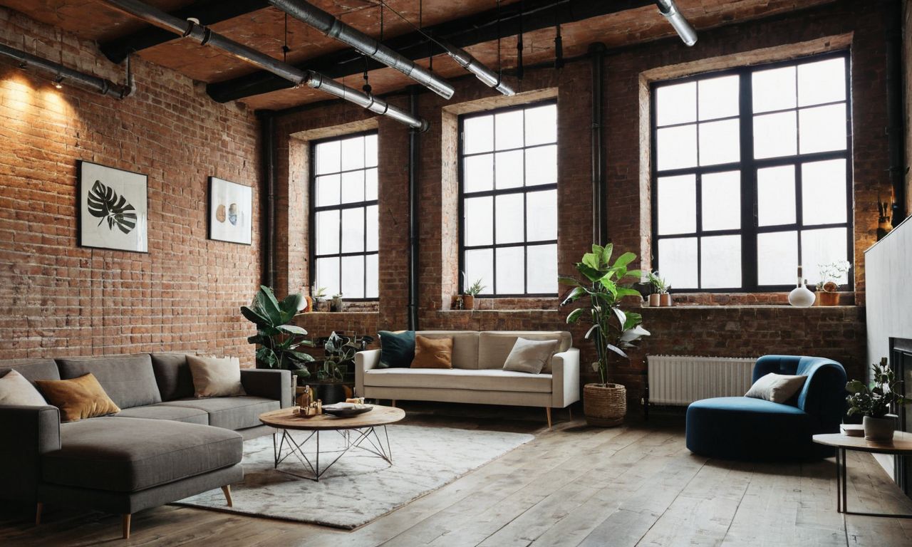 Как создать современный дизайн интерьера в стиле Лофт?