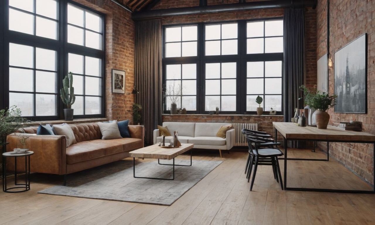 Цветовая палитра и материалы стиля Лофт