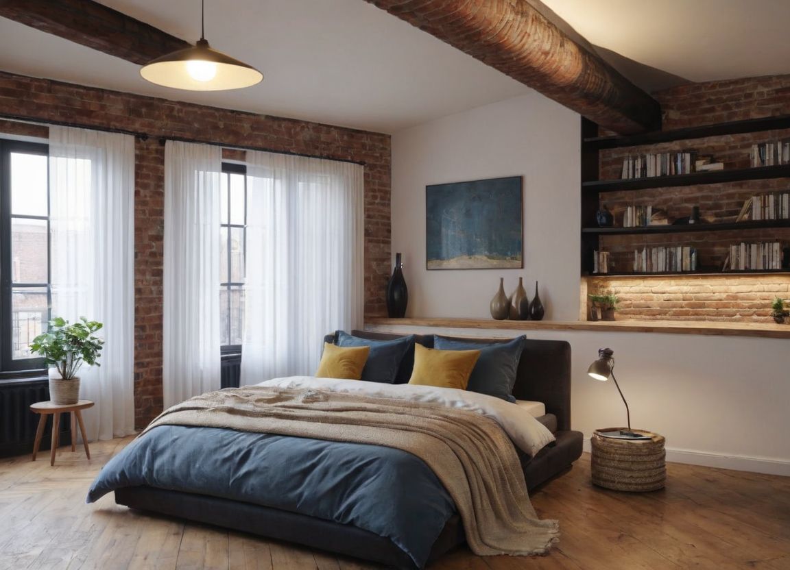 Пример 2: Спальня в стиле Рустик Лофт