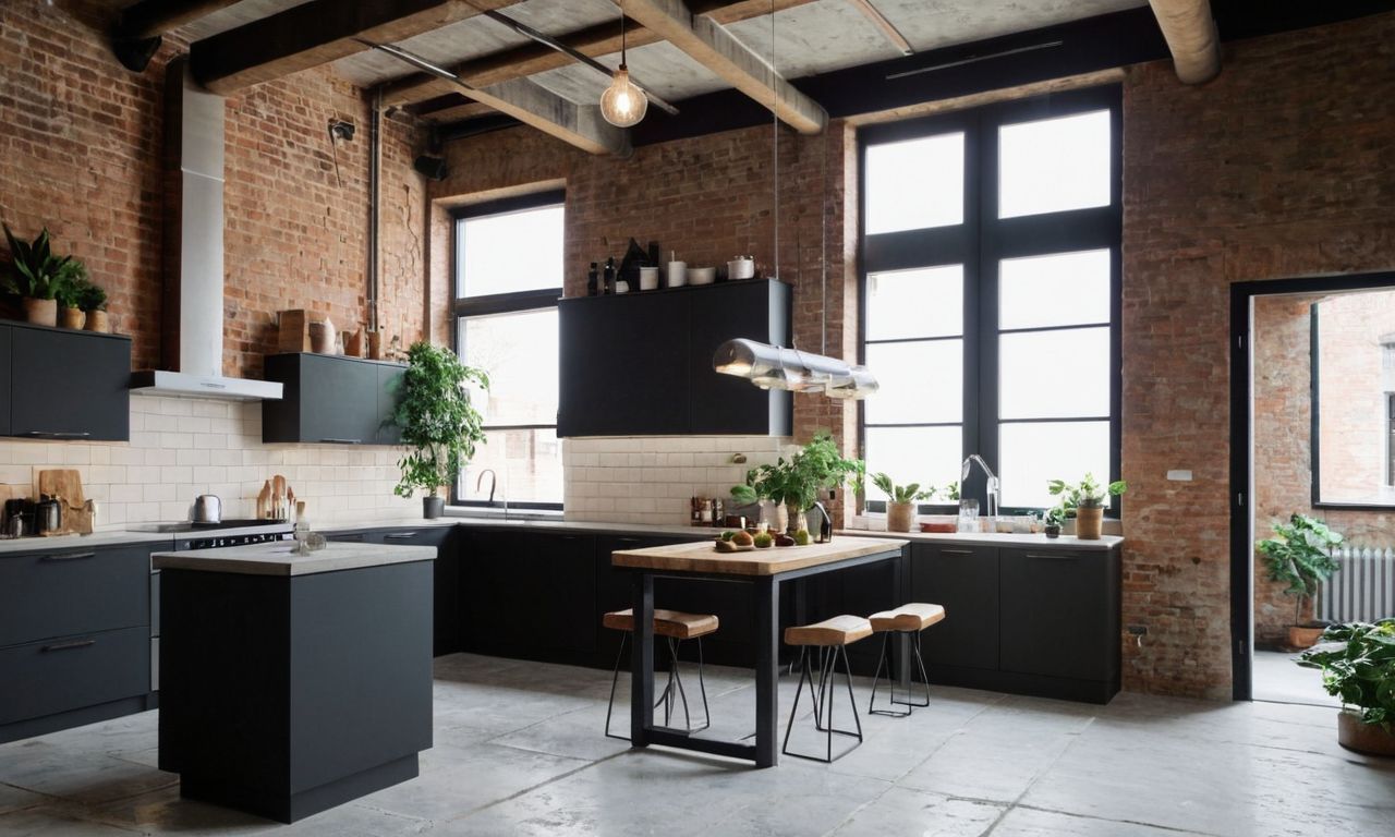 Интеграция технологий в лофт-интерьер на кухне