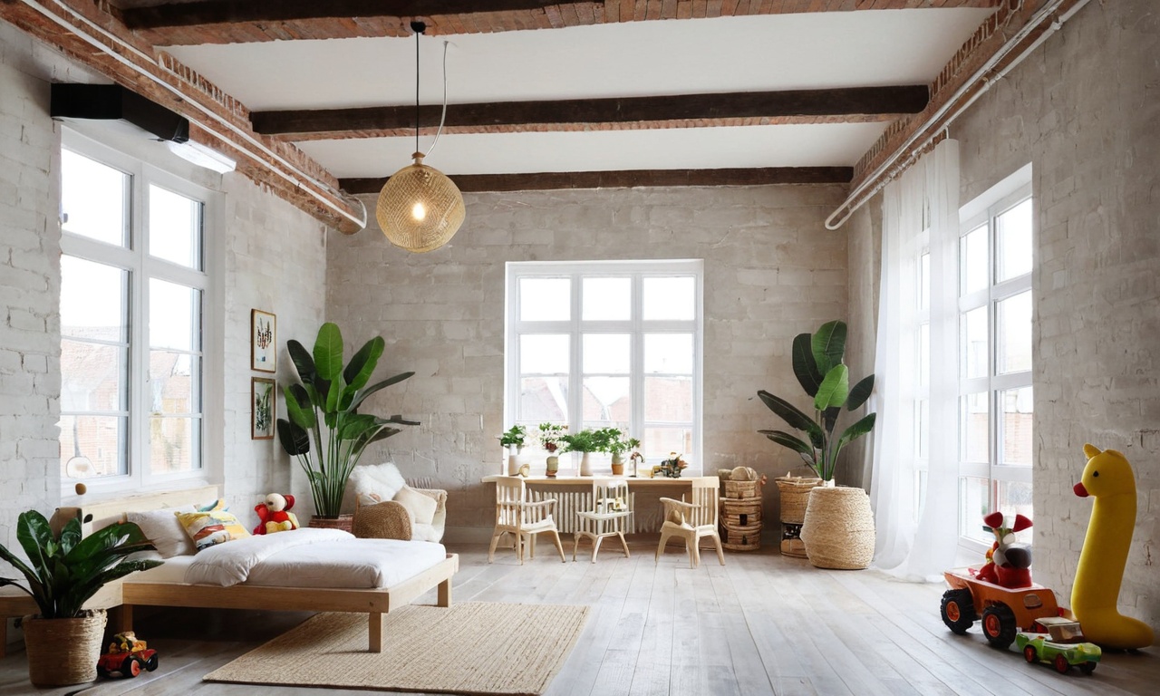 Как создать дизайн интерьера в стиле Лофт для детской комнаты?