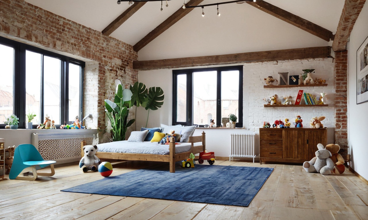 Особенности мебели и элементов декора в стиле Лофт для детской комнаты