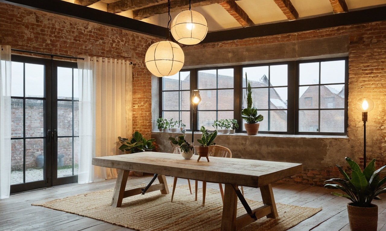 Дизайн интерьера Лофт с элементами живой природы: создание гармонии