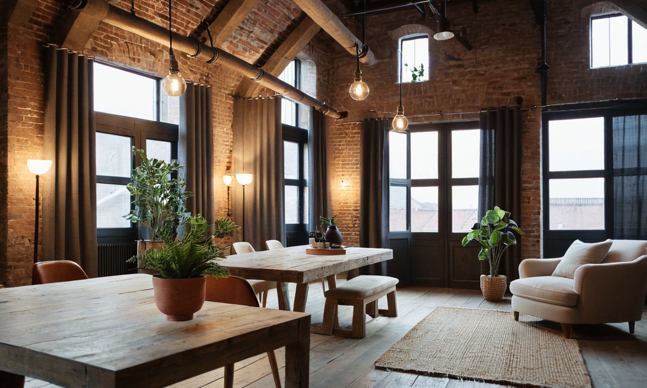 Дизайн интерьера Лофт с элементами живой природы: создание гармонии