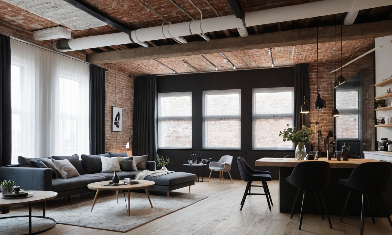 Лофт в скандинавском стиле: идеи дизайна интерьера