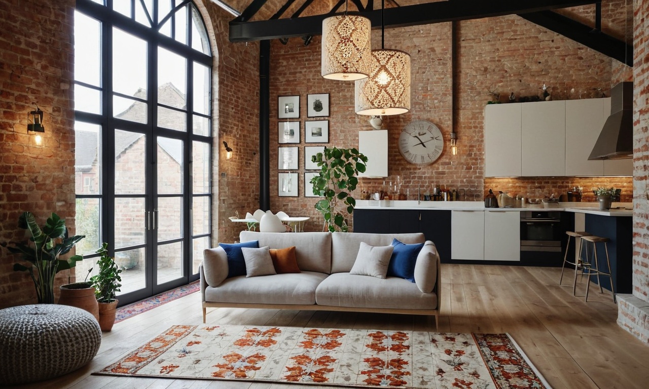 Романтизм и индустриальность в одном интерьере