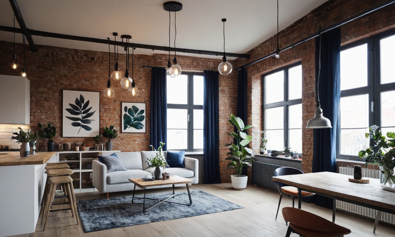 Интересные решения для освещения в Лофт