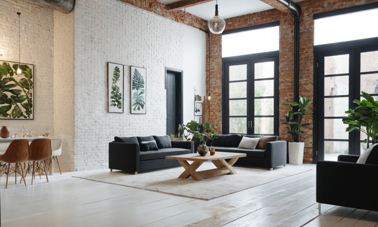 Дизайн интерьера Лофт с элементами искусства: создание уникальности