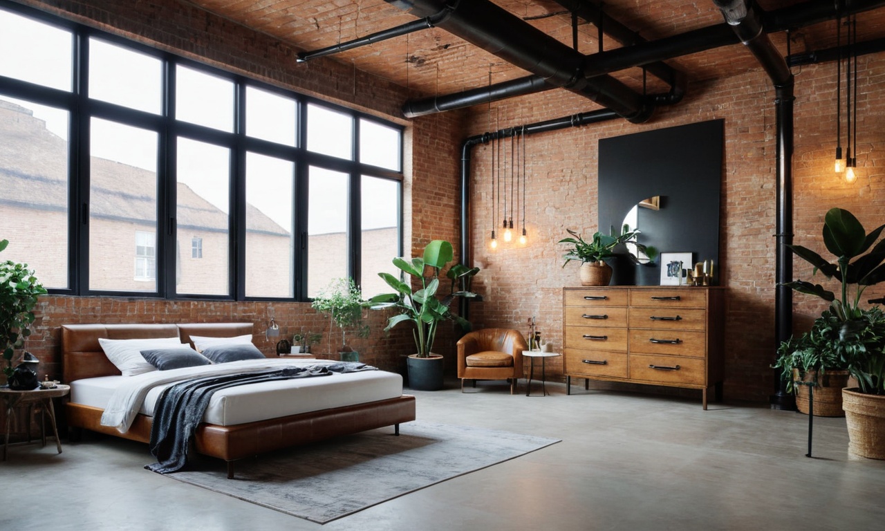 Пример аутентичного интерьера в стиле Лофт: