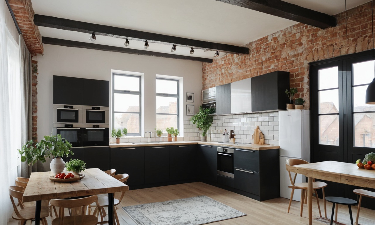 Лофт для кухни: функциональные решения и стильный дизайн