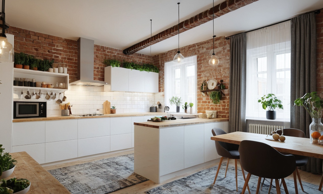 Варианты расположения кухонного острова