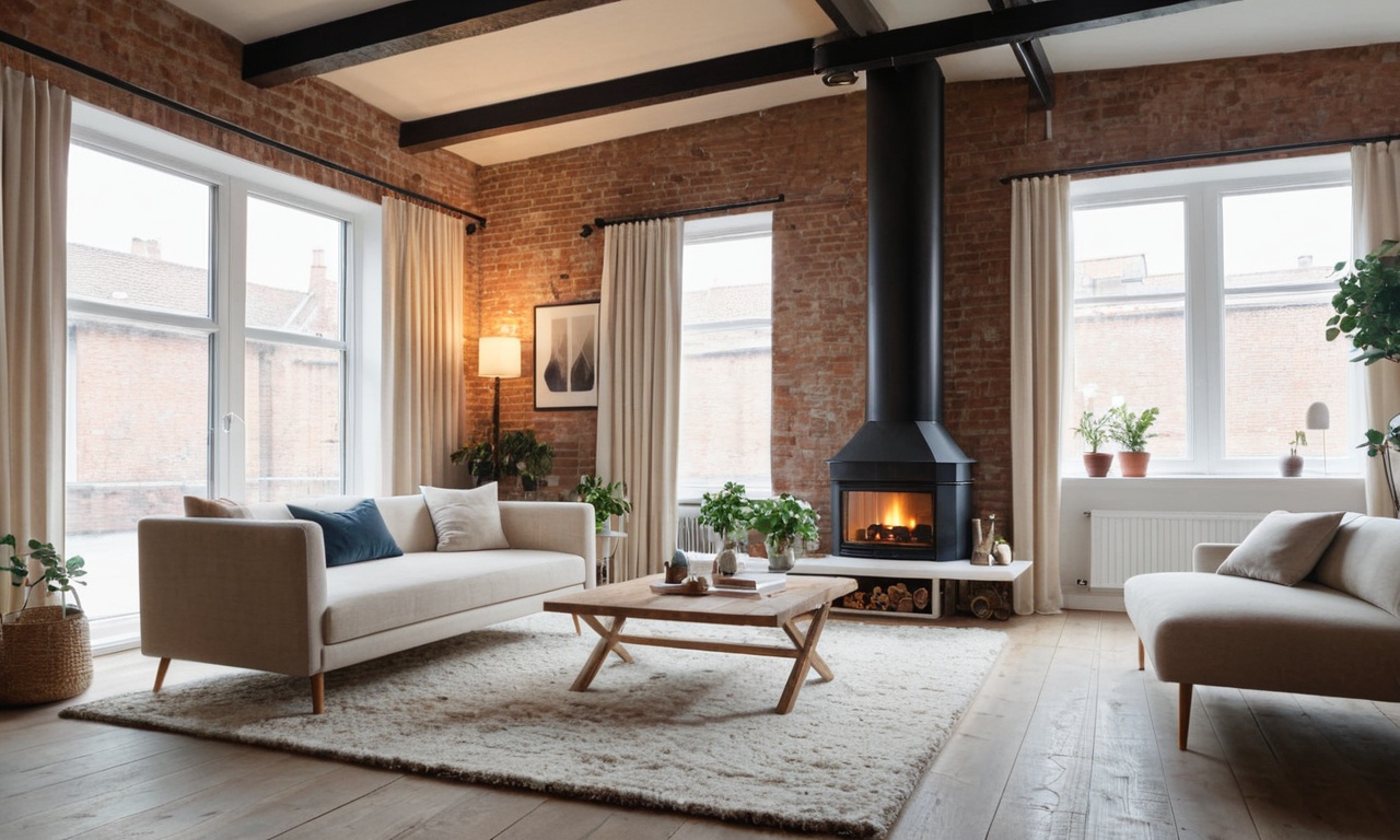 Как создать камин в стиле Лофт-интерьера