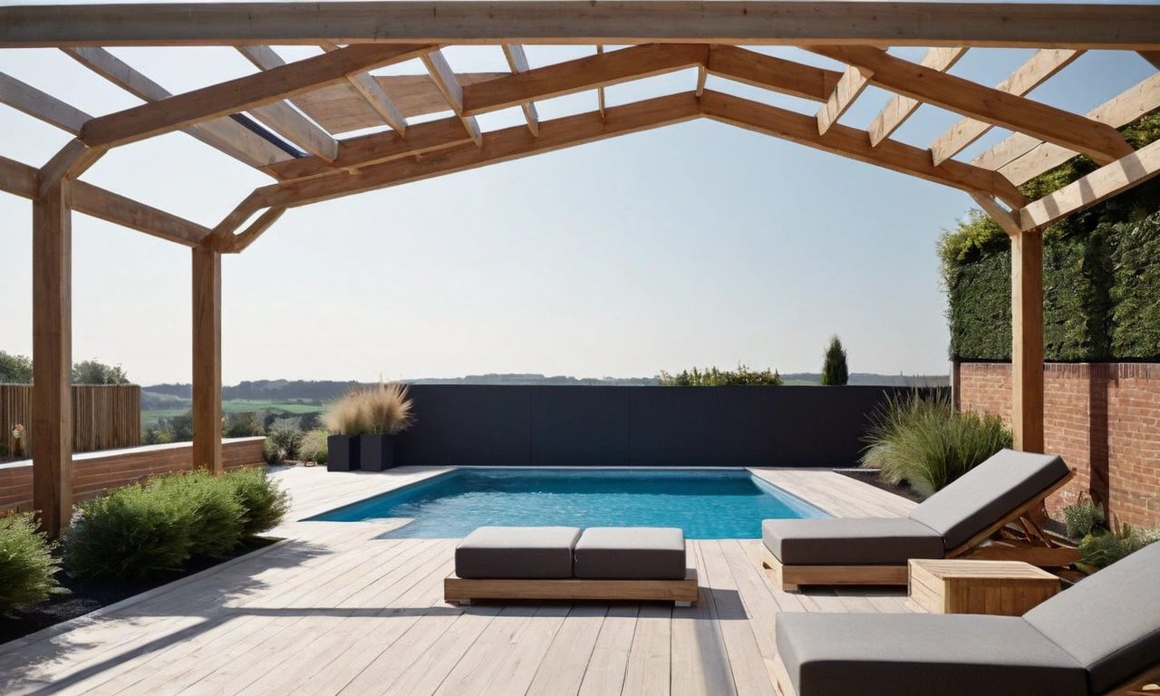 Лофт-дизайн с элементами природы: создание уютной атмосферы вокруг бассейна