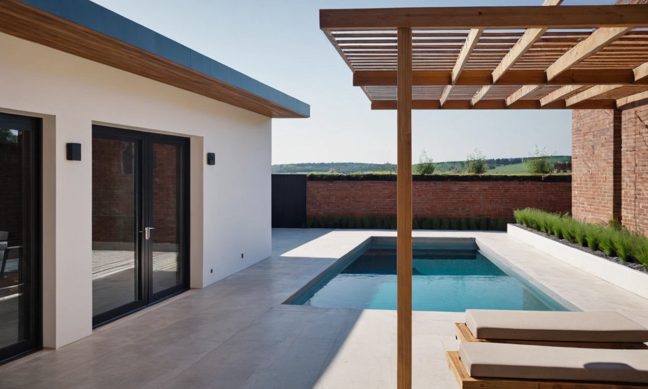 Сочетание металла и бетона в создании стиля Лофт в ландшафтном дизайне