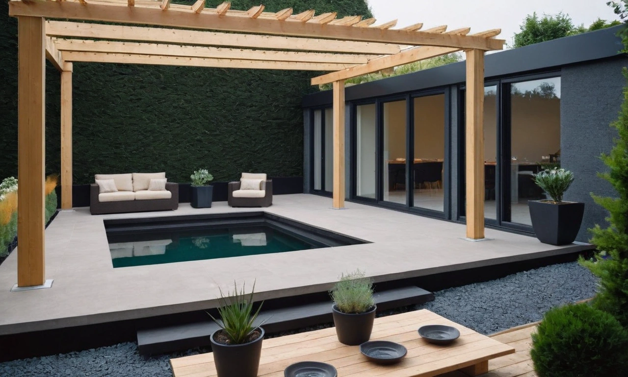 Ландшафтный дизайн в стиле Лофт: использование архитектурных и декоративных элементов