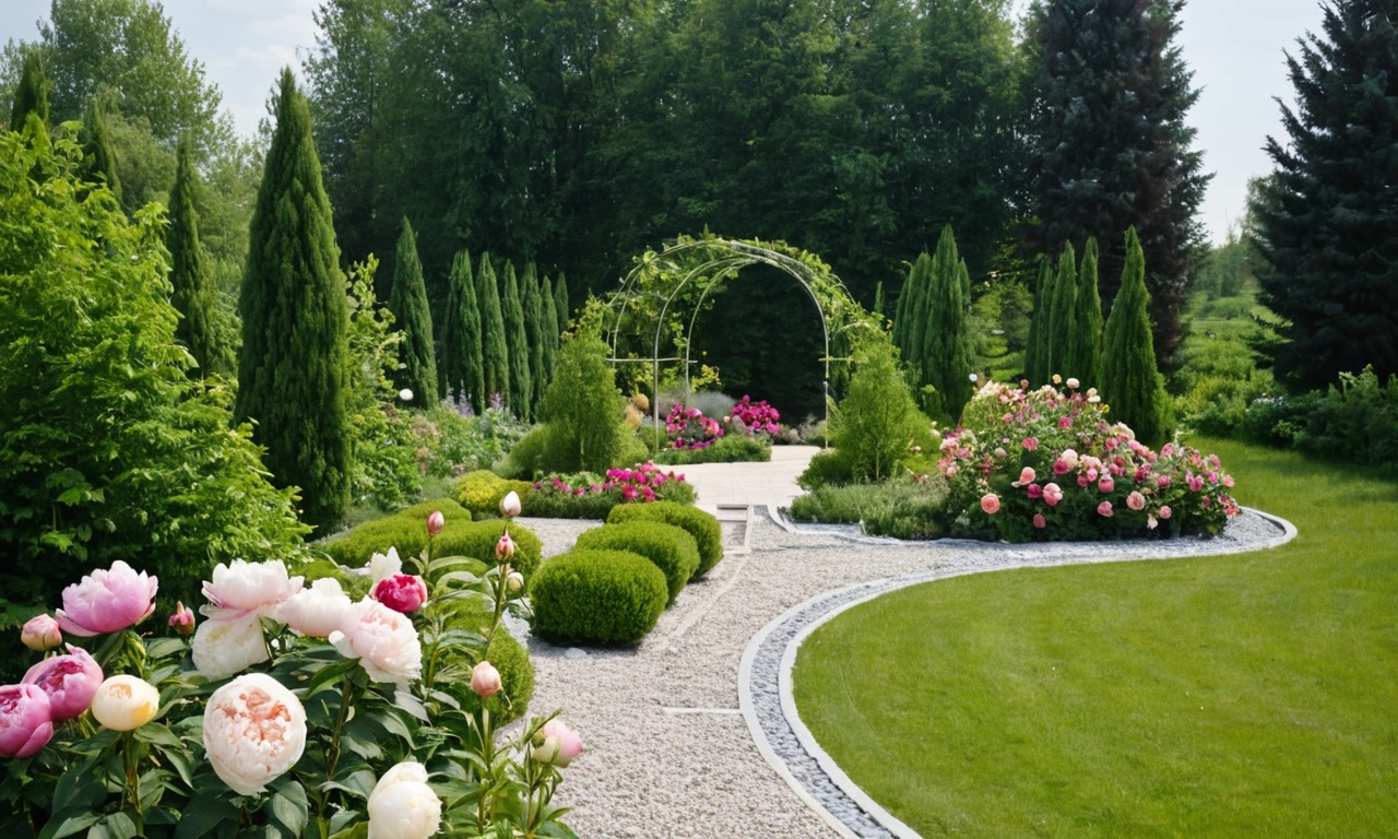 Примеры элементов ландшафтного дизайна в стиле Лофт: