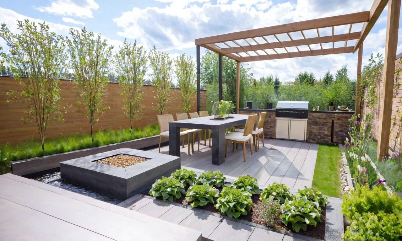 Ландшафтный дизайн в стиле Лофт