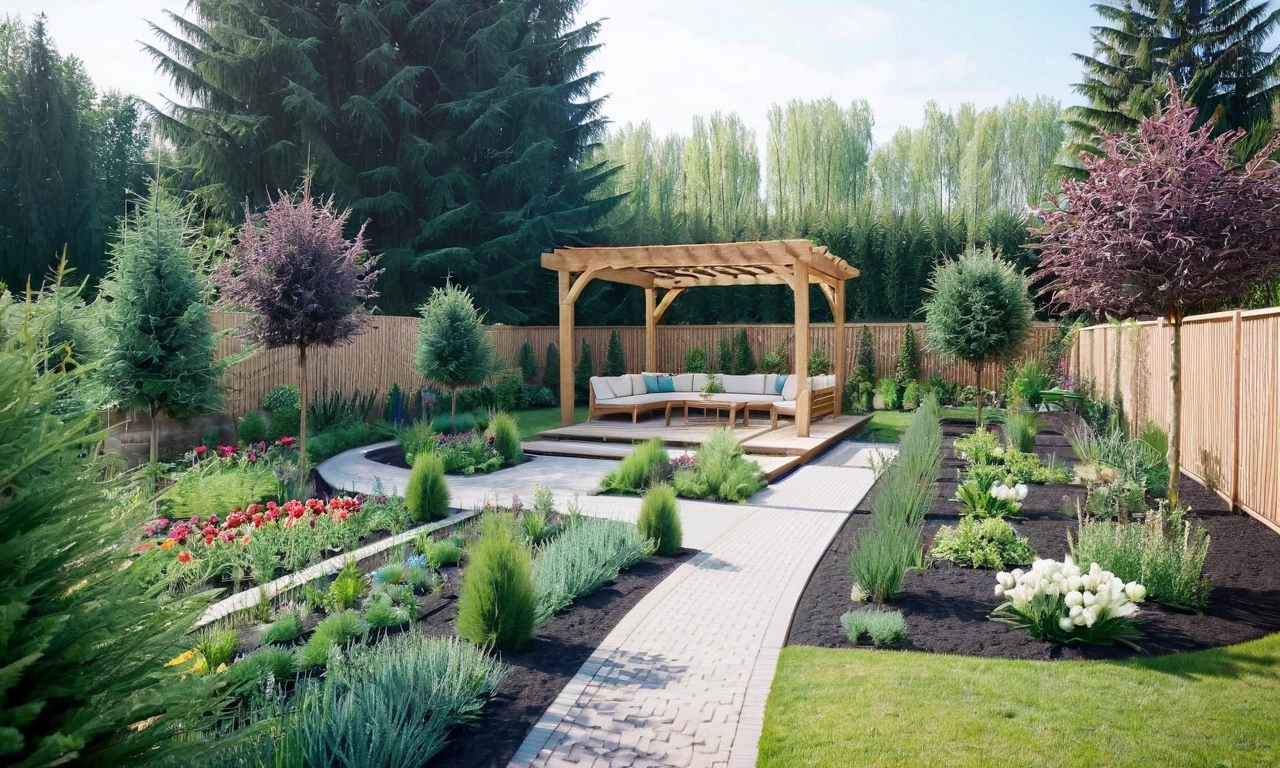 Ландшафтный дизайн в стиле Лофт: минимализм и функциональность