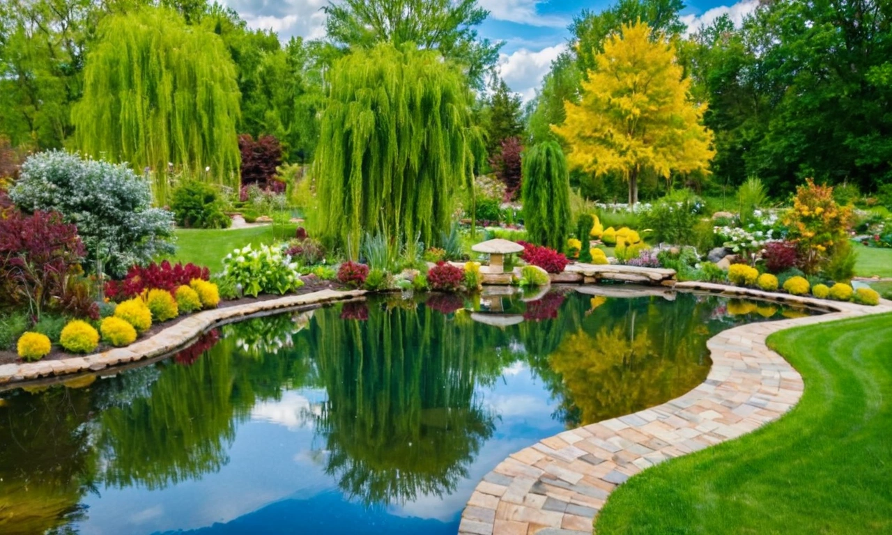 Создание уникальных деталей лофт-ландшафта вокруг пруда