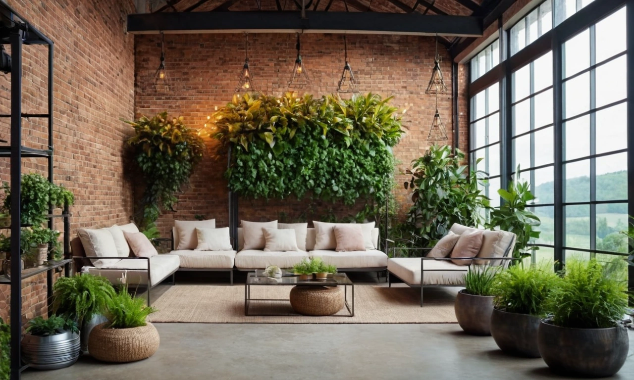 Освещение: главный акцент в лофте в саду