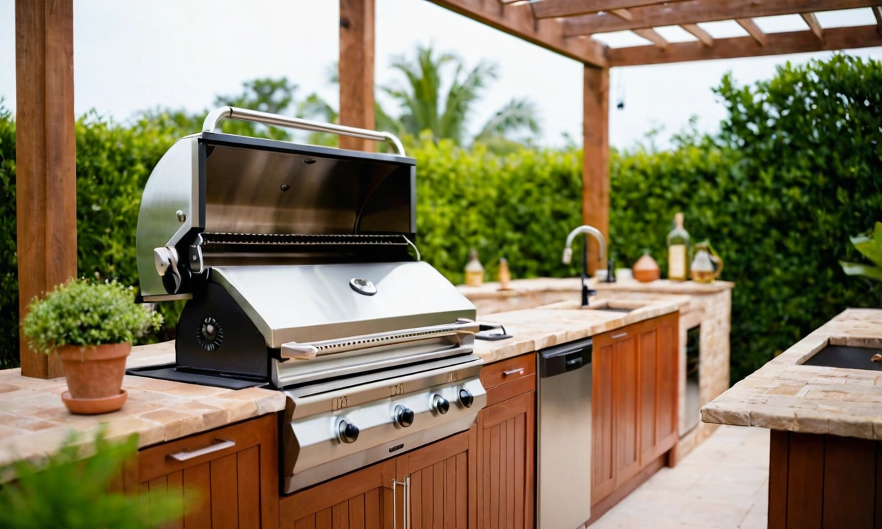 Уникальный дизайн сада-кухни