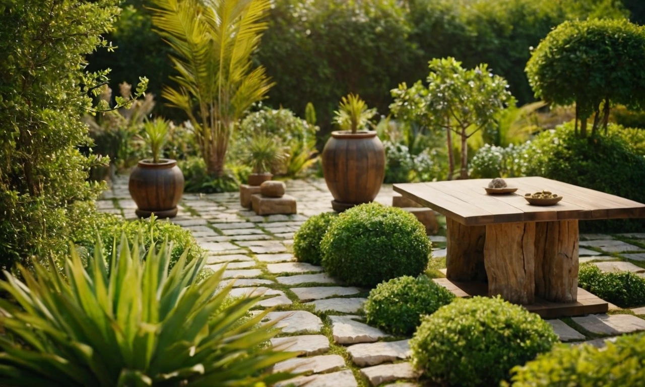 Преимущества использования дерева в ландшафтном дизайне в стиле Лофт