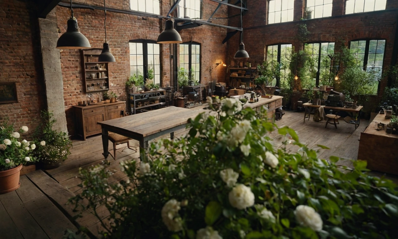 Мебель и светильники в лофт-саду: выбор и характеристики
