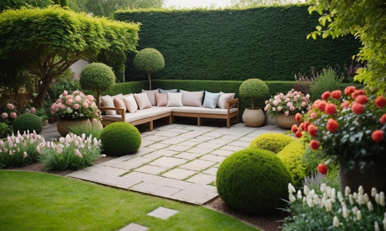 Декоративные элементы в лофт-саду