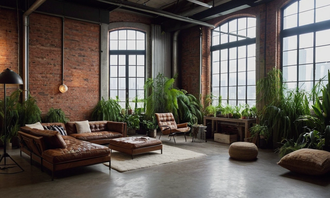 Кирпич в лофте: особенности использования