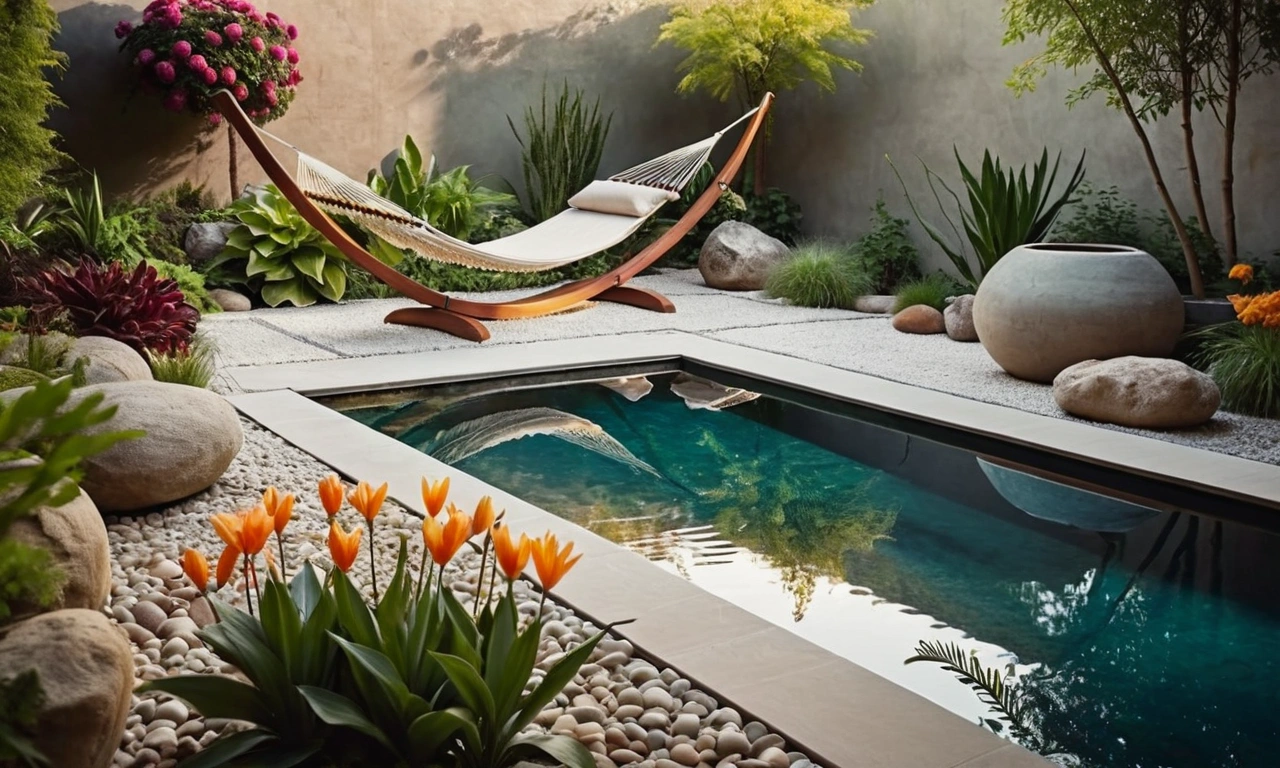 Простота форм и минималистичное оформление помогают создать атмосферу спокойствия и уюта в городском саду