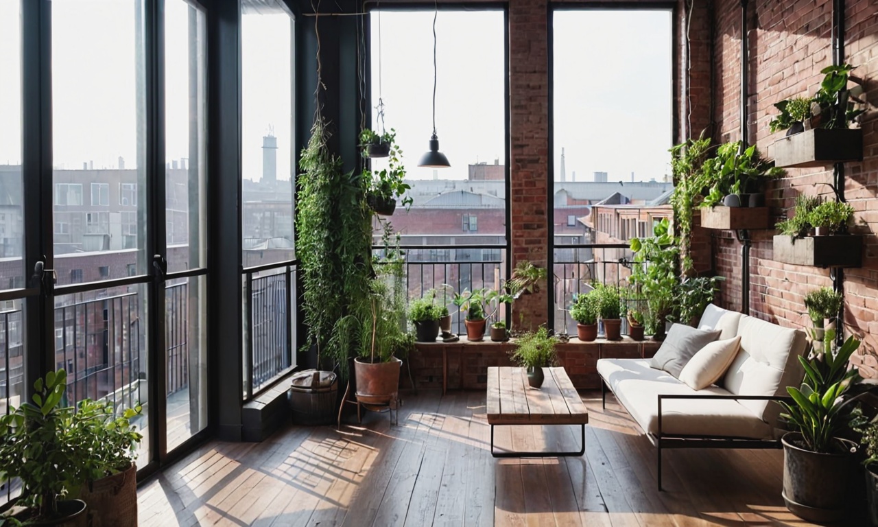 Растения и зелень в дизайне балкона