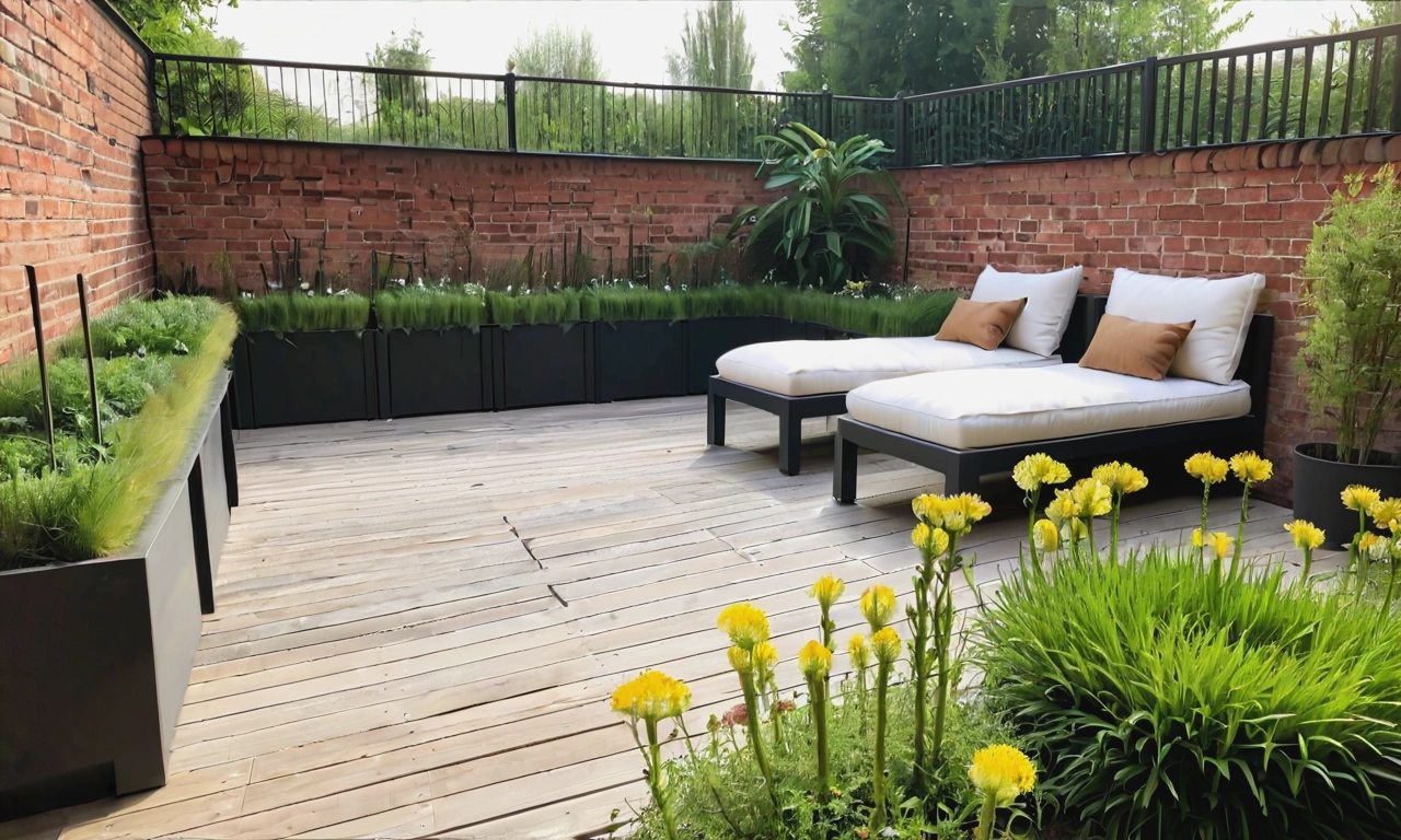 Идеи для создания ландшафтного дизайна в стиле Лофт