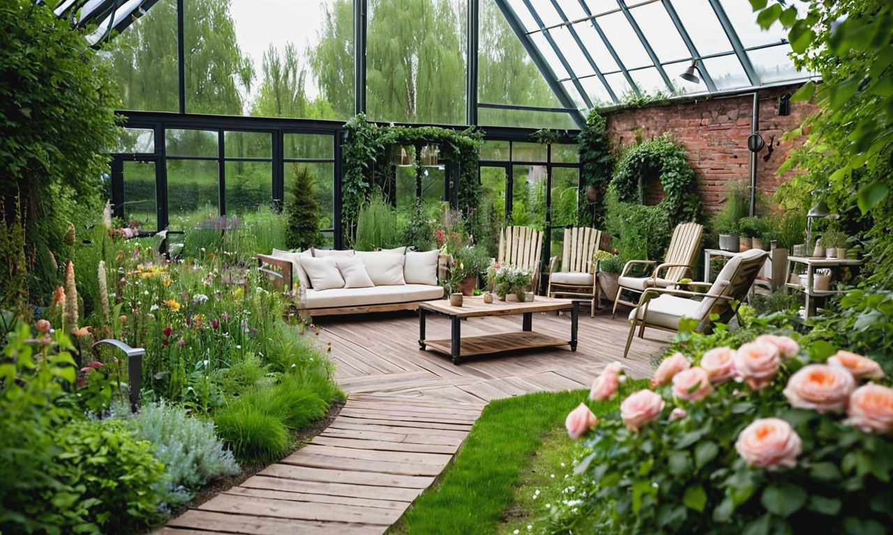 Ландшафтный дизайн в стиле Лофт: использование растений и цветов