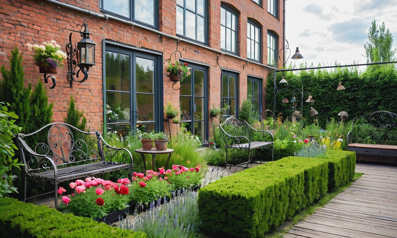 Лофт-дизайн для большого сада: интересные идеи и проекты для реализации